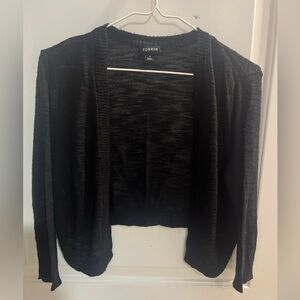 Torrid Elegant Black Cardigan